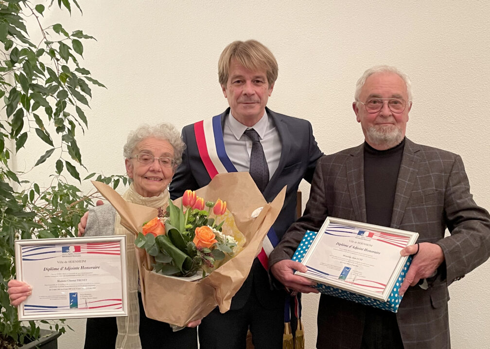Chantal TRENEY et Jean LUTZ honorés par Vincent DEBES et son Conseil Municipal