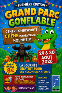 Grand parc gonflable