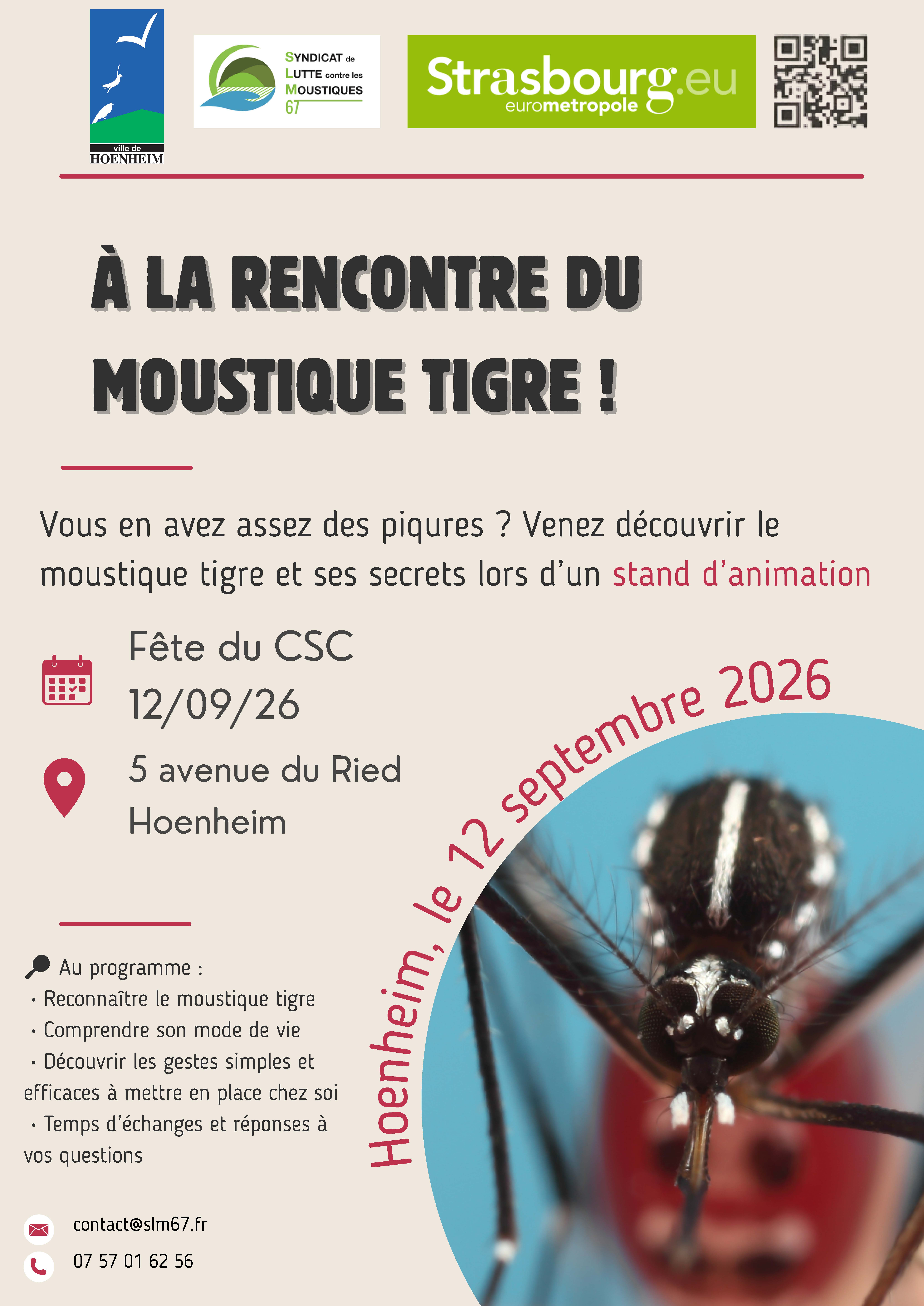 Moustique tigre : stand d’animation