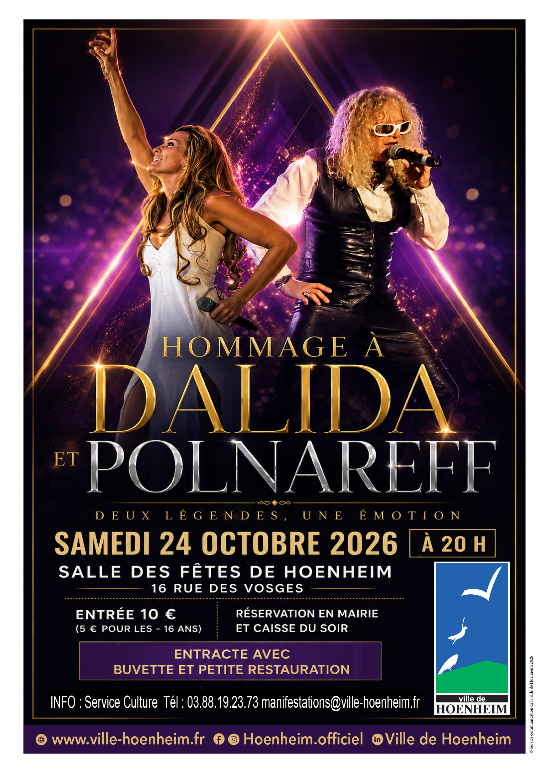 Concert hommage à Dalida et Michel Polnareff
