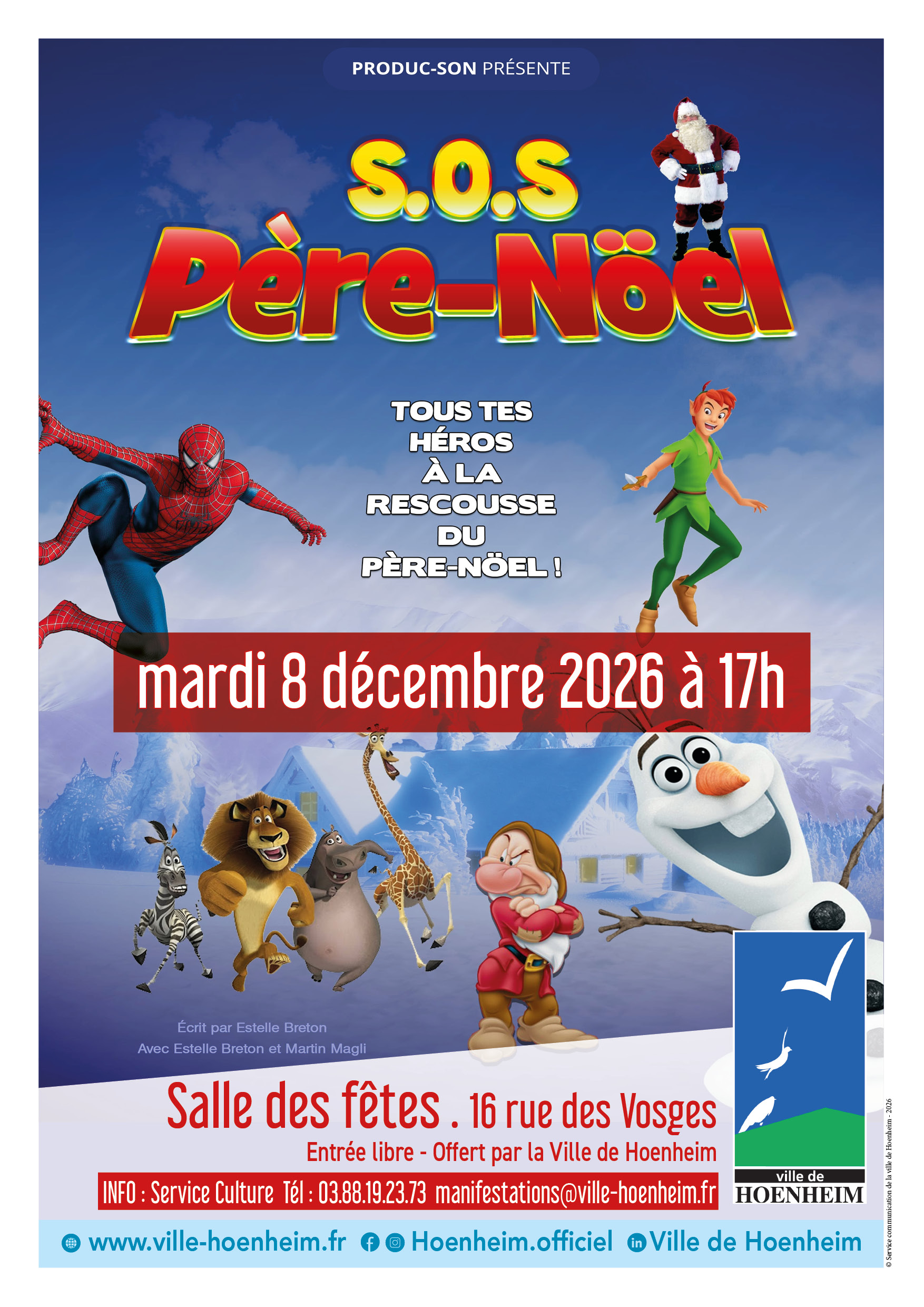 Spectacle de Noël pour enfants : « SOS Père Noël »