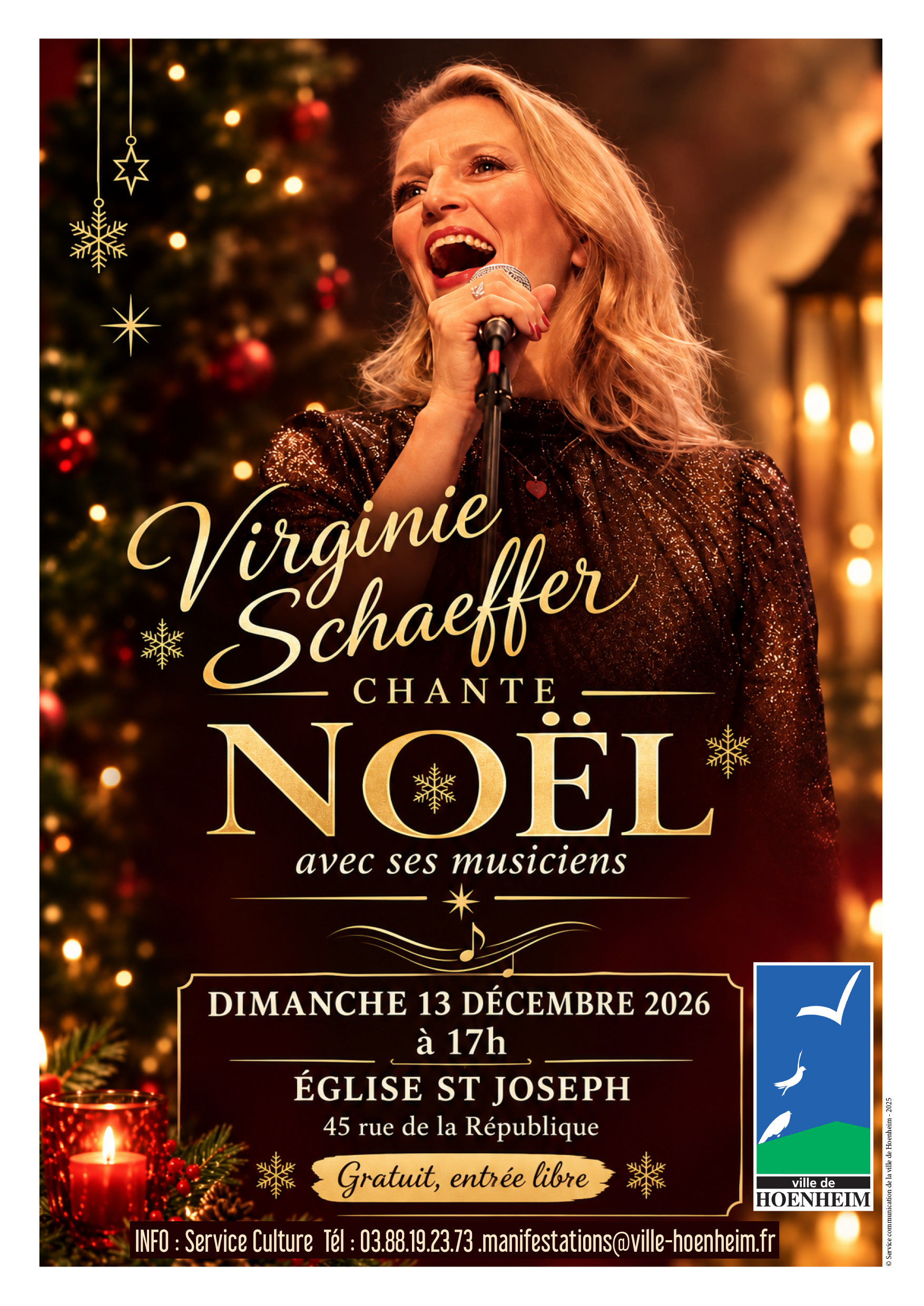 Virginie Schaeffer chante Noël avec ses musiciens