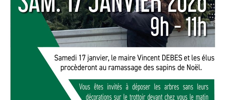 20260124 Ramassage de sapins affiche